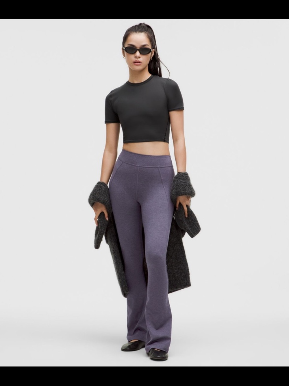NWOT lululemon Soft Suedey Split Hem High Rise Flare Pant